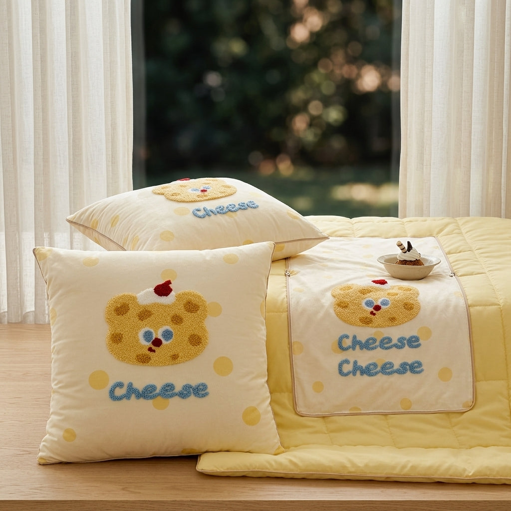 Polka Dot Bear 2-in-1 Pillow Blanket