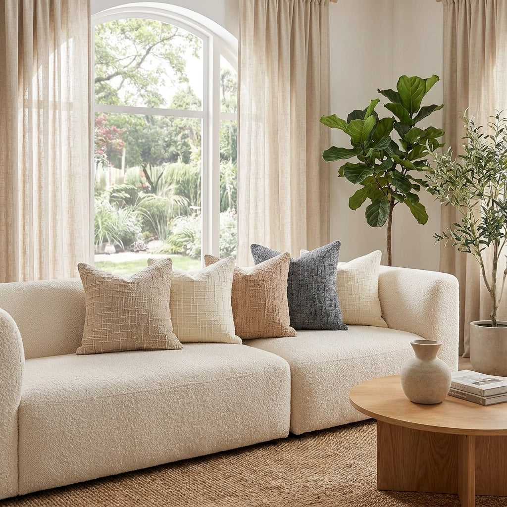 Bamboo Texture Chenille Cushion